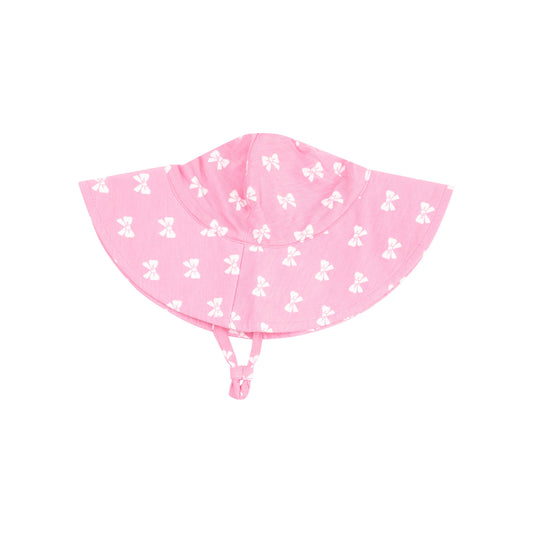 Wide Brim Sunhat - Pink Bows