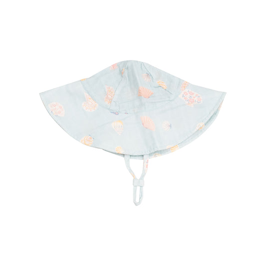 Wide Brim Sunhat - Pretty Seashells