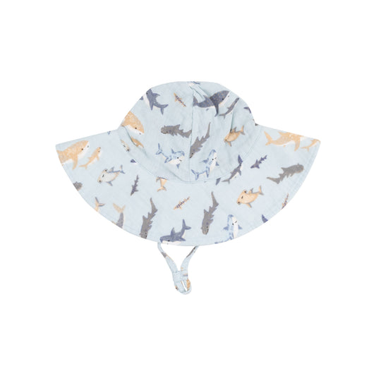 Wide Brim Sunhat - Sharks