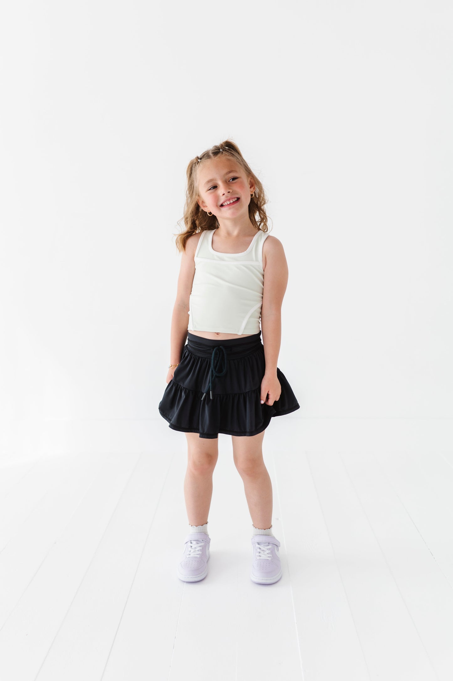 Black | 2-tiered Skort