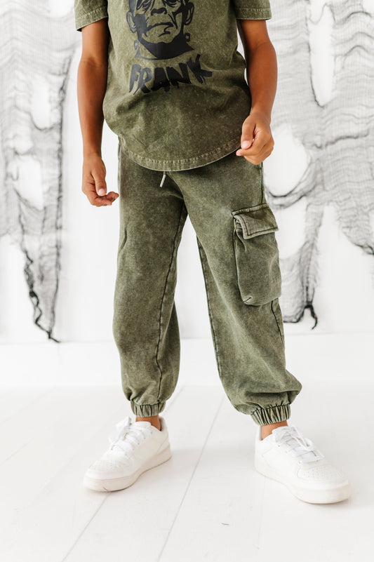 Olive | VINTAGE CARGO JOGGERS