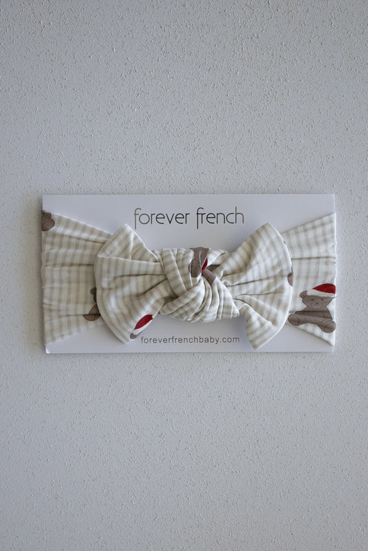 Bamboo Head Wrap | Santa Teddy