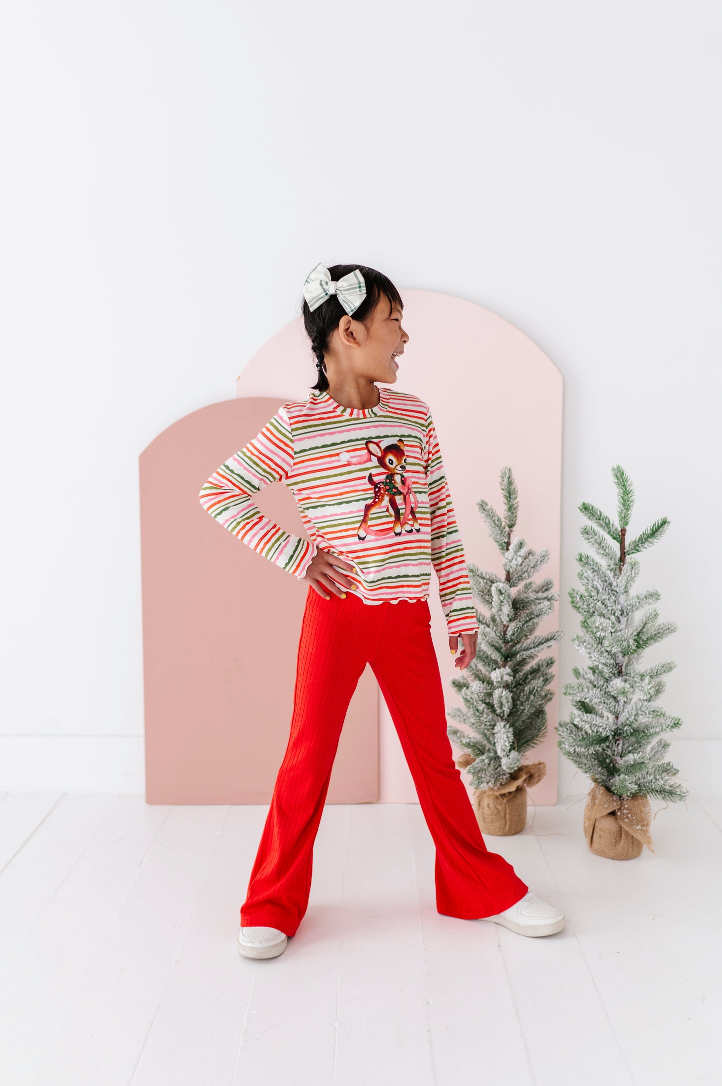 Holly Red | RIBBED FLARES