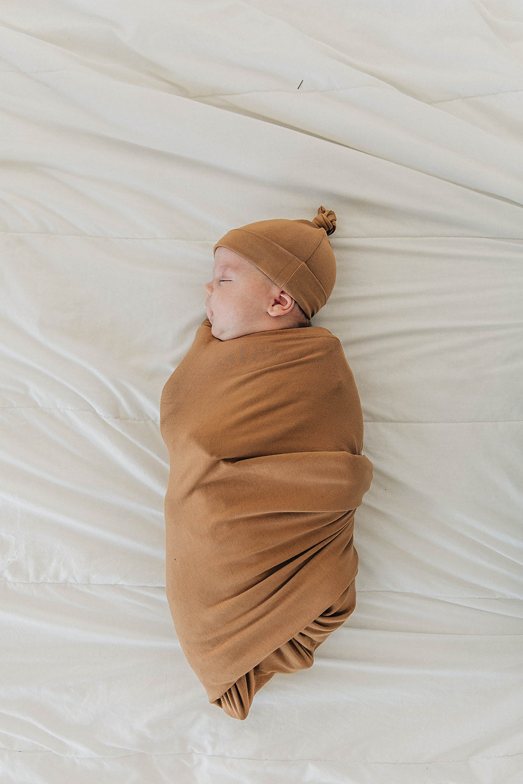 Mustard Bamboo Stretch Swaddle