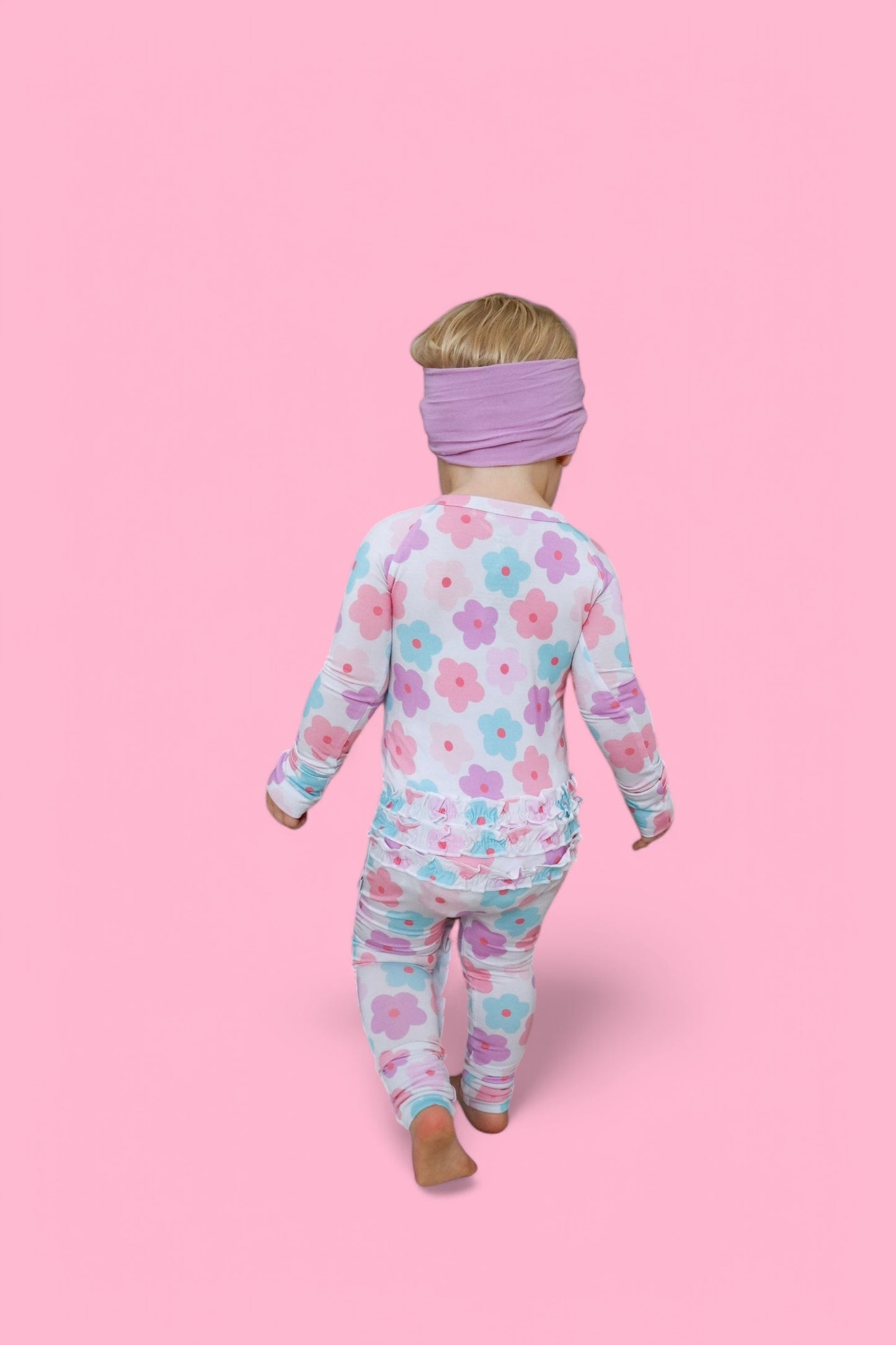 VIOLET FIELDS DREAM RUFFLE ROMPER
