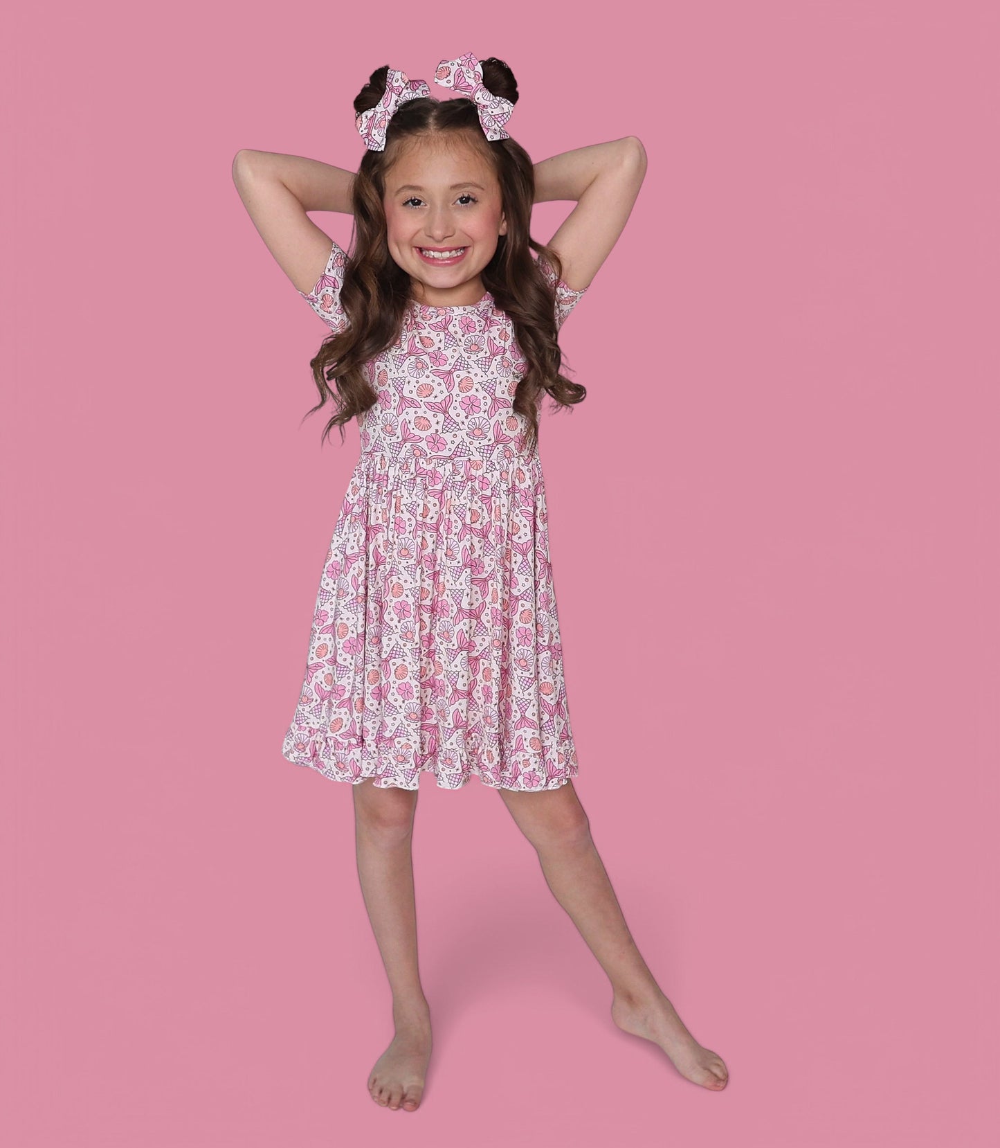 MAGICAL MERMAID DREAM RUFFLE DRESS