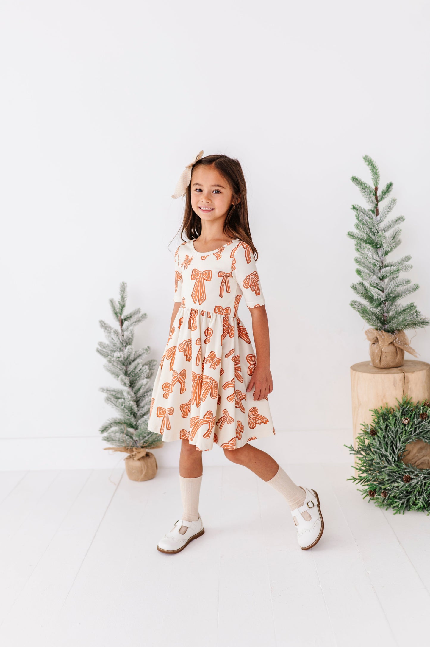 Gingerbread Bow | Scoop Back Dress