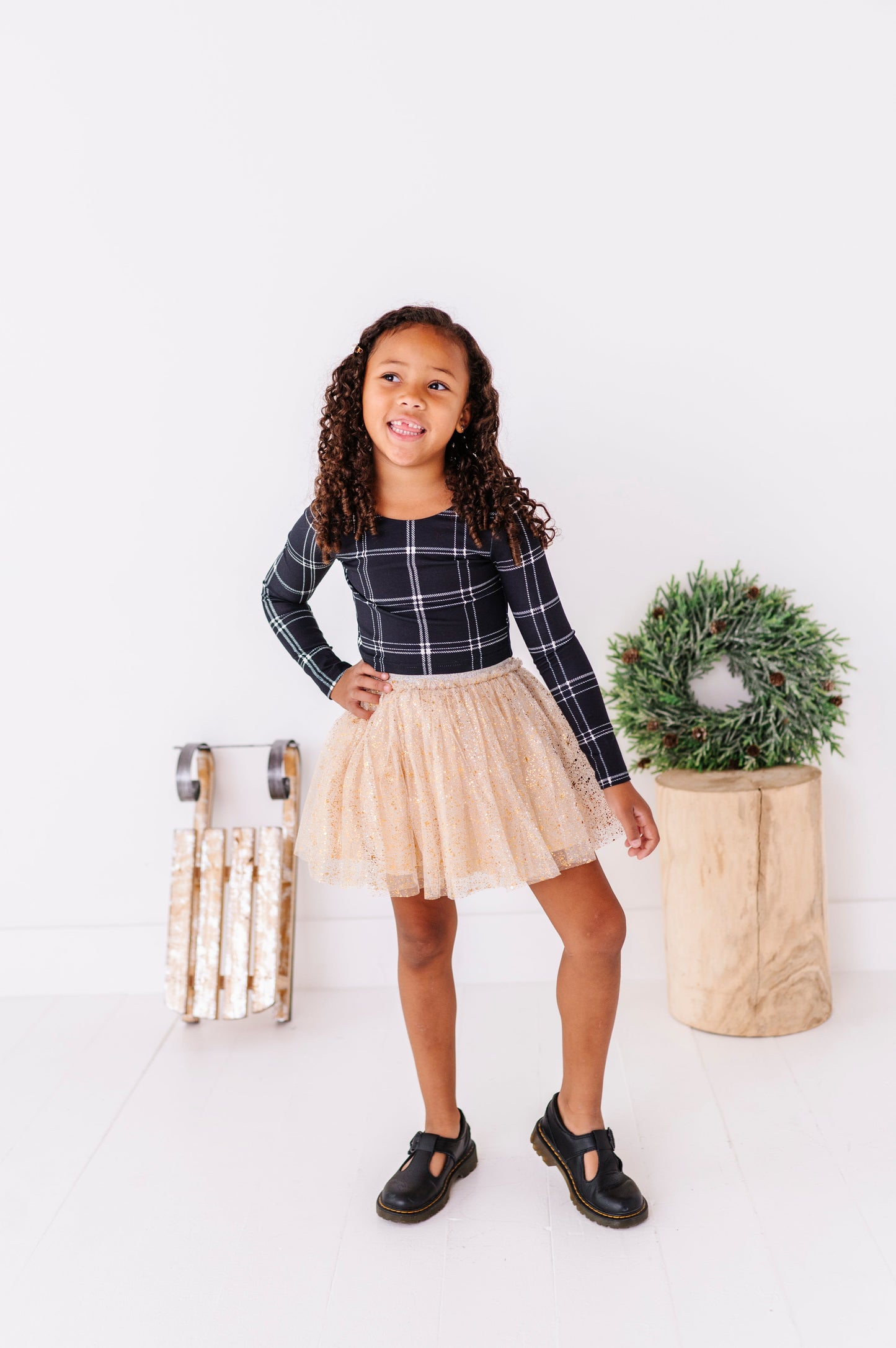 Gold Shimmer | MESH Skort