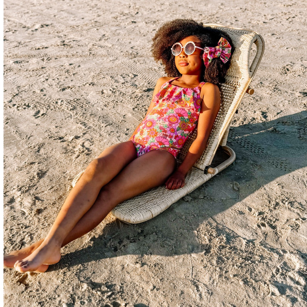 HERE COMES THE SUN ~ VIBRANT FLORAL SWIM BOWS