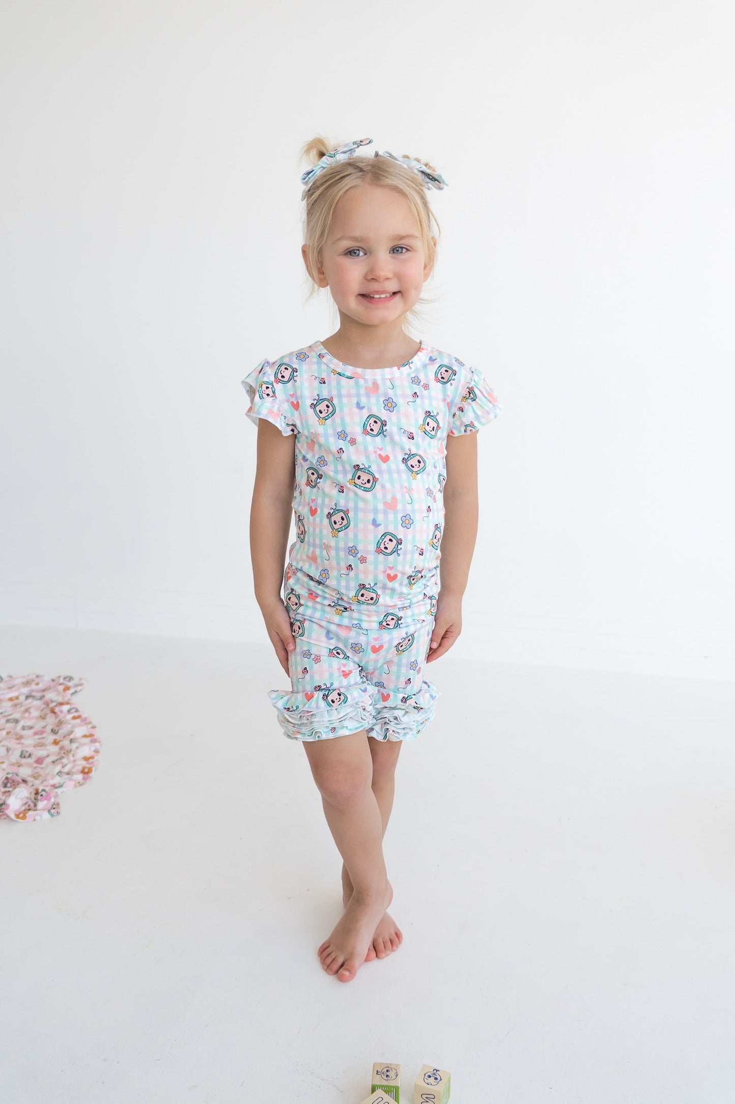 Dream Big Little Co x CoComelon SPRINGTIME MELON DREAM CAP SEEVE TOP