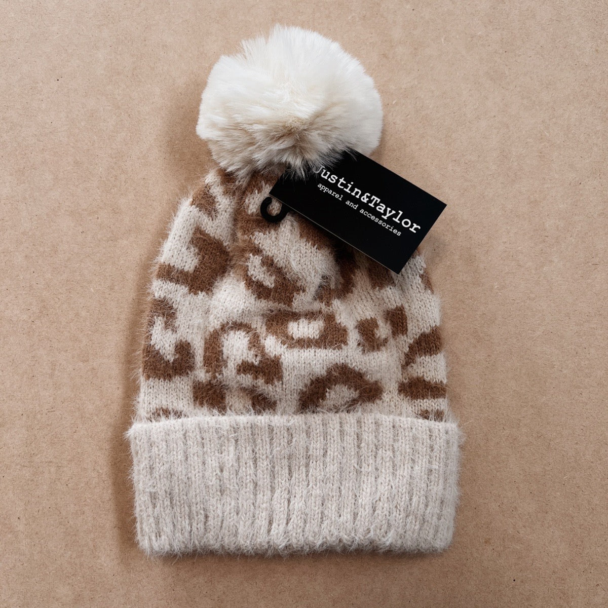 IVORY | Leopard print beanie