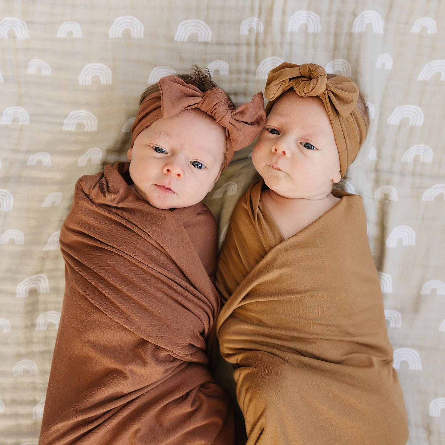 Rust Bamboo Stretch Swaddle