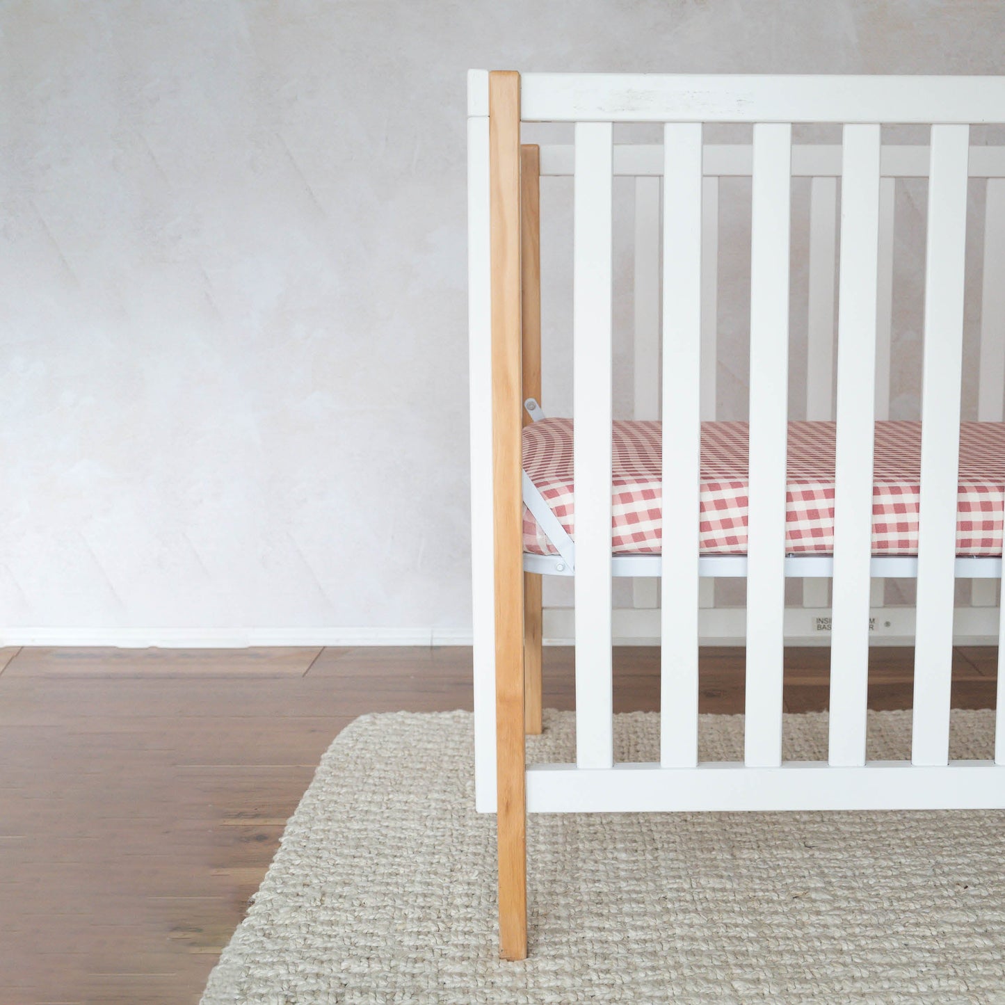 Berry Gingham | Bamboo Crib Sheet