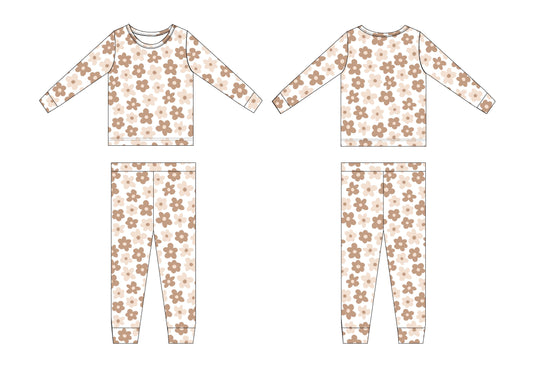 Sad Beige Daisy (new) - Set