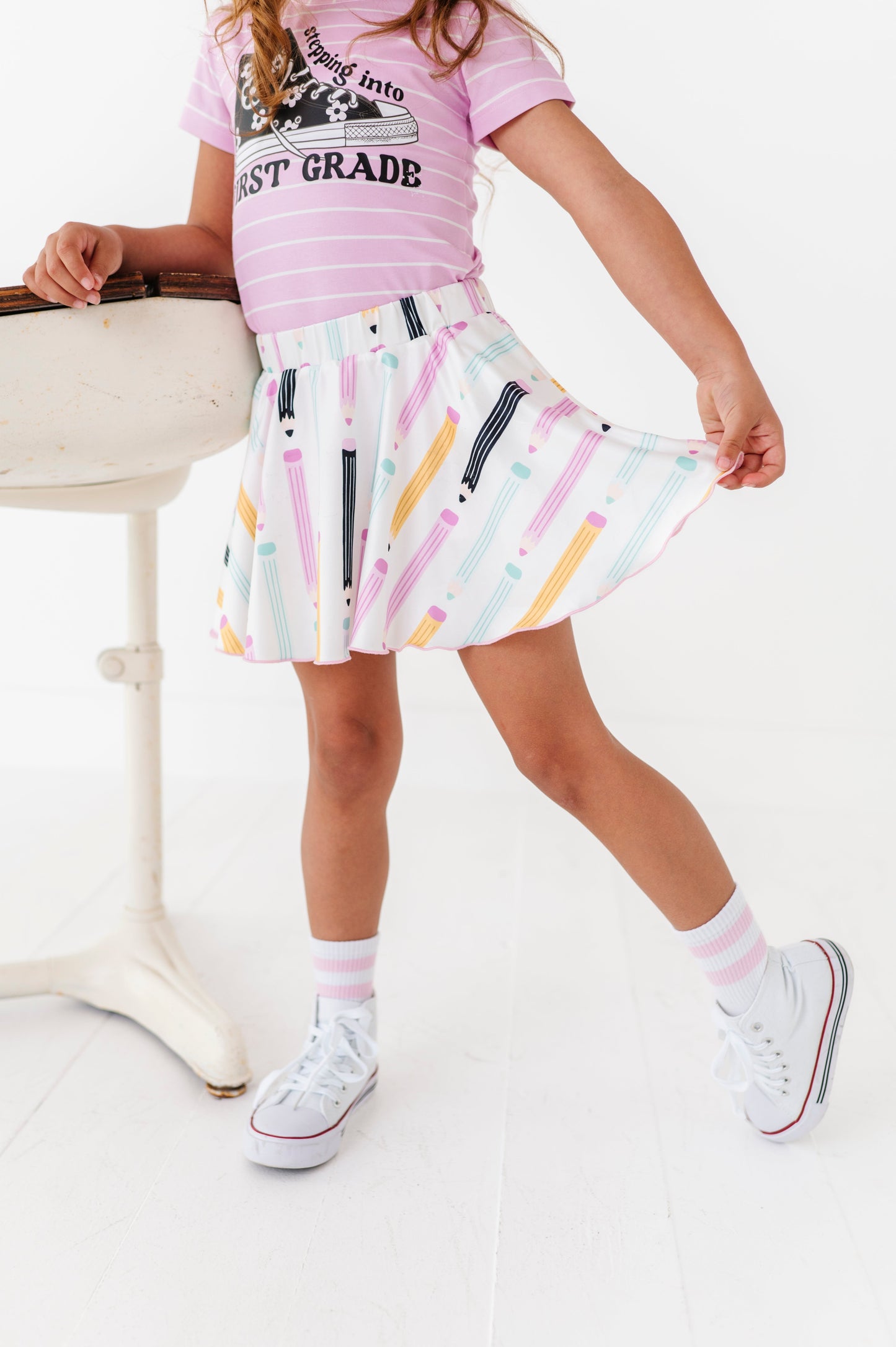 Pretty Pencils Spin Skort (2T ONLY left)