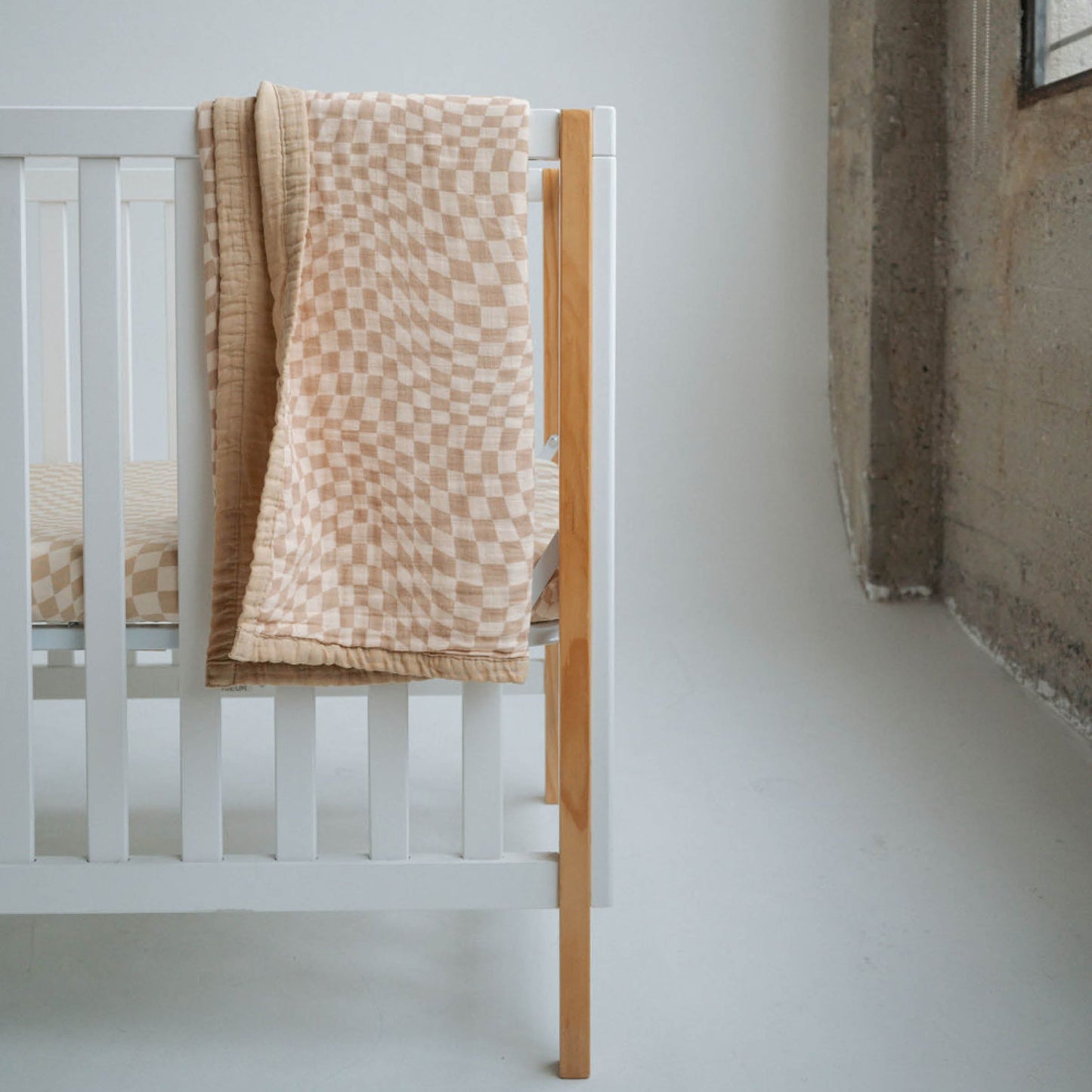 Wavy Checker | Reversible Muslin Quilt