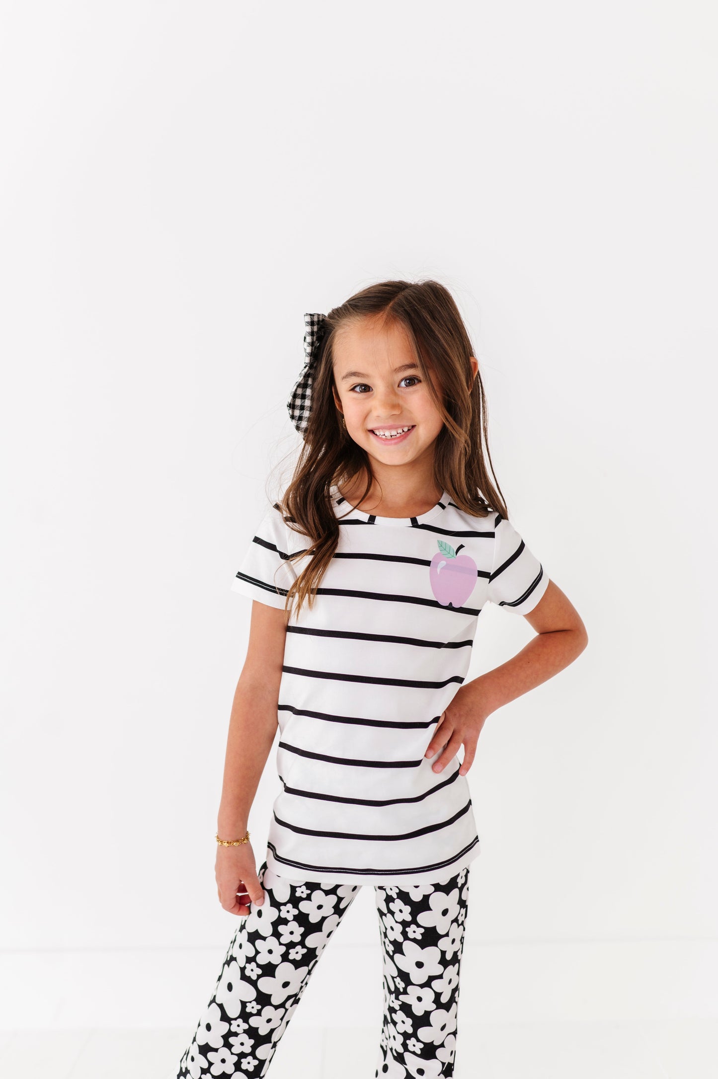 Pocket Apple Stripe Tee (2T ONLY left)