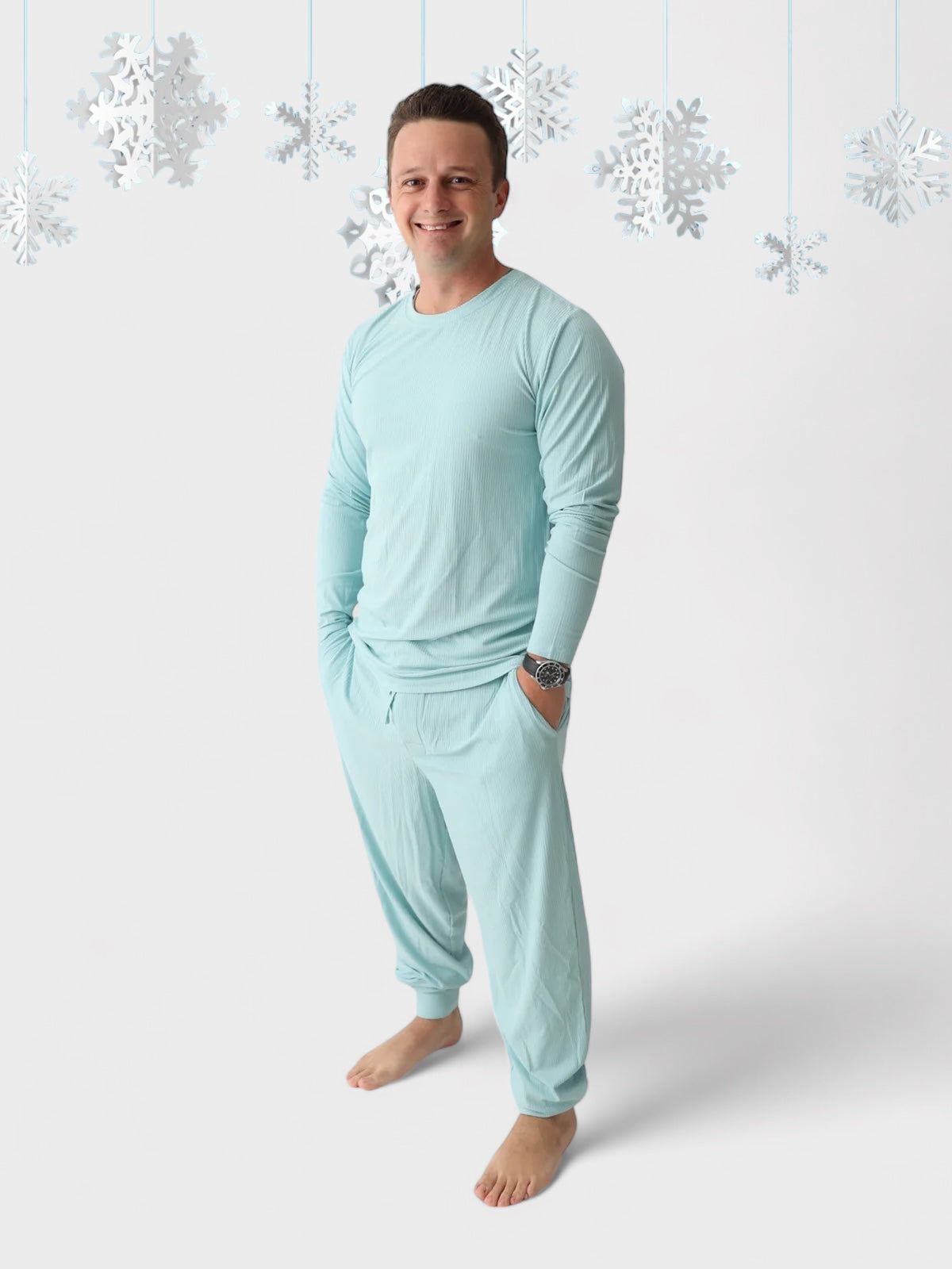 HAZY BLUE RIB MEN'S DREAM JOGGER PANT