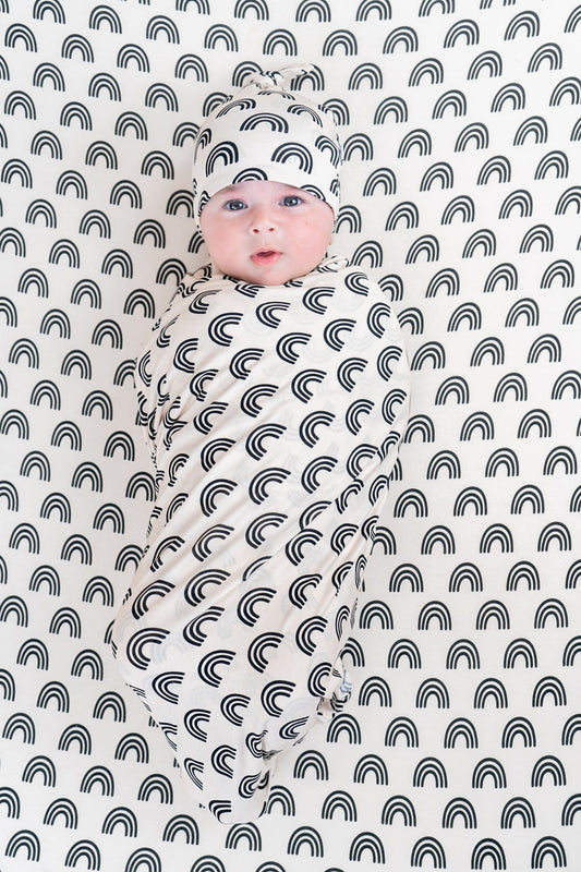 SIMPLE RAINBOW DREAM SWADDLE & BEANIE