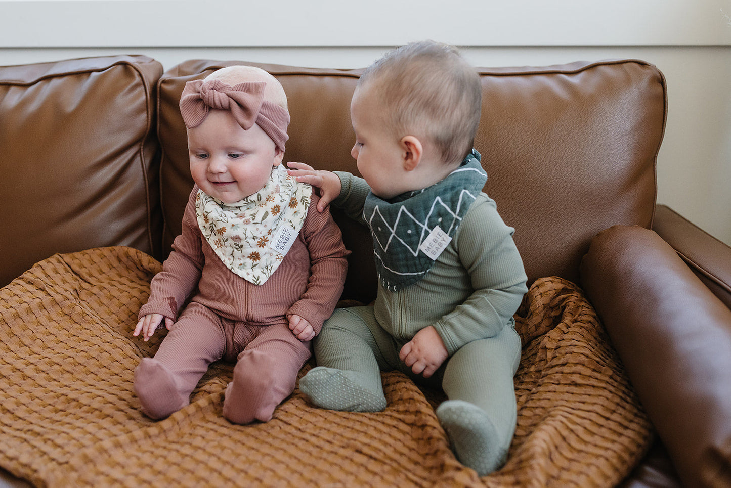 Meadow Floral Muslin Bib