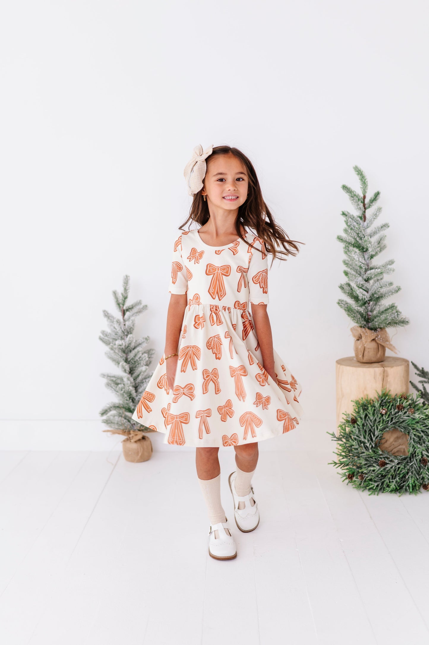 Gingerbread Bow | Scoop Back Dress