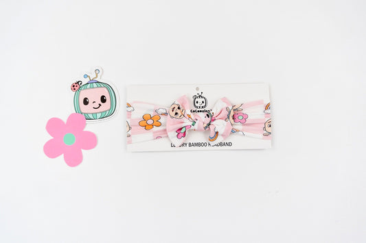 Dream Big Little Co x CoComelon JJ RAINBOW CHECKERS DREAM BOW