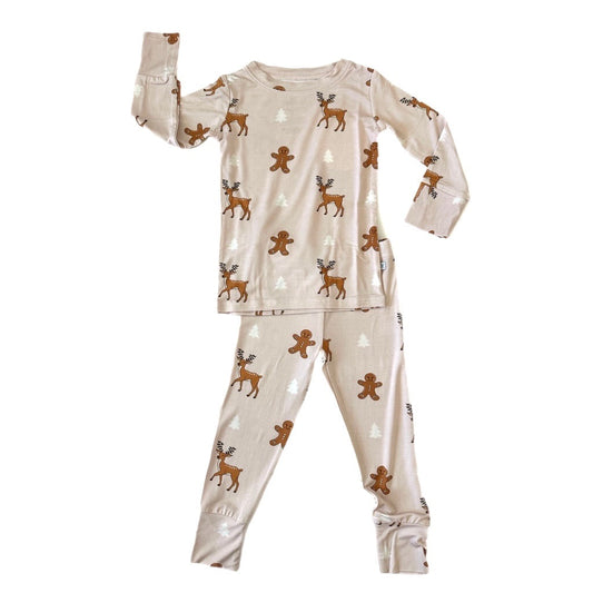 RUN RUN RUDOLPH TWO PIECE BAMBOO JAMMIES