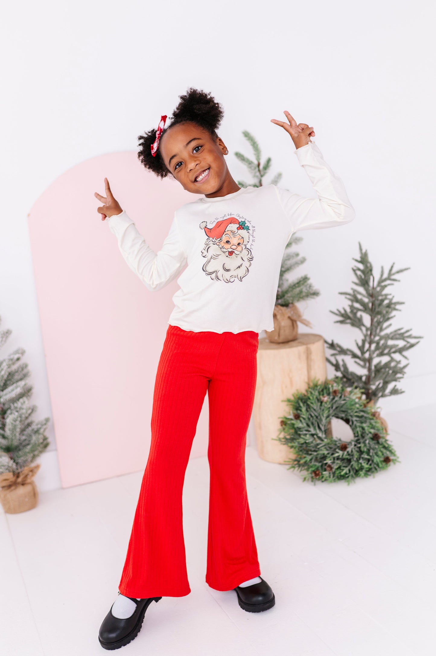 Holly Red | RIBBED FLARES