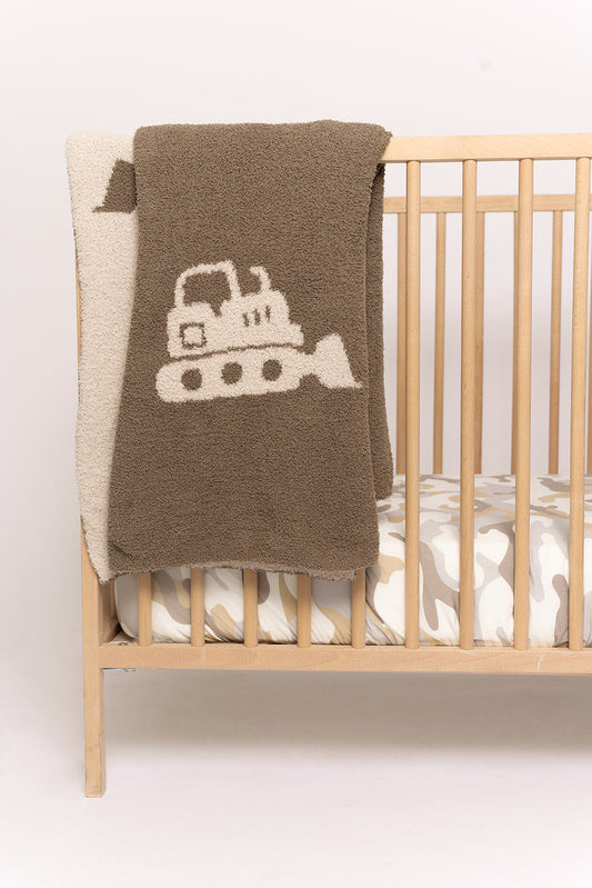 Plush Blanket | Bulldozer