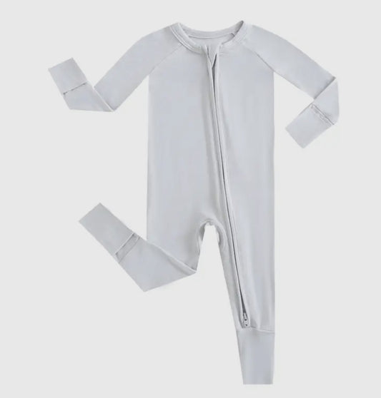 Grey NICU Friendly Bamboo Zippy