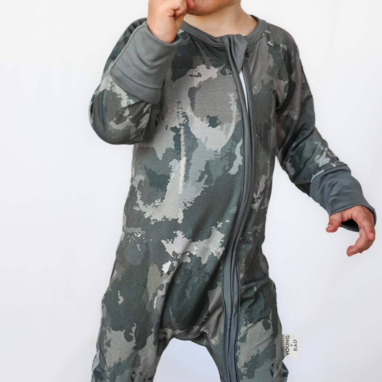 Camo Zipper Bamboo Jammies