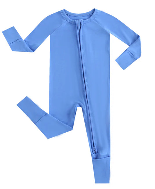 Blue NICU Friendly Bamboo Zippy