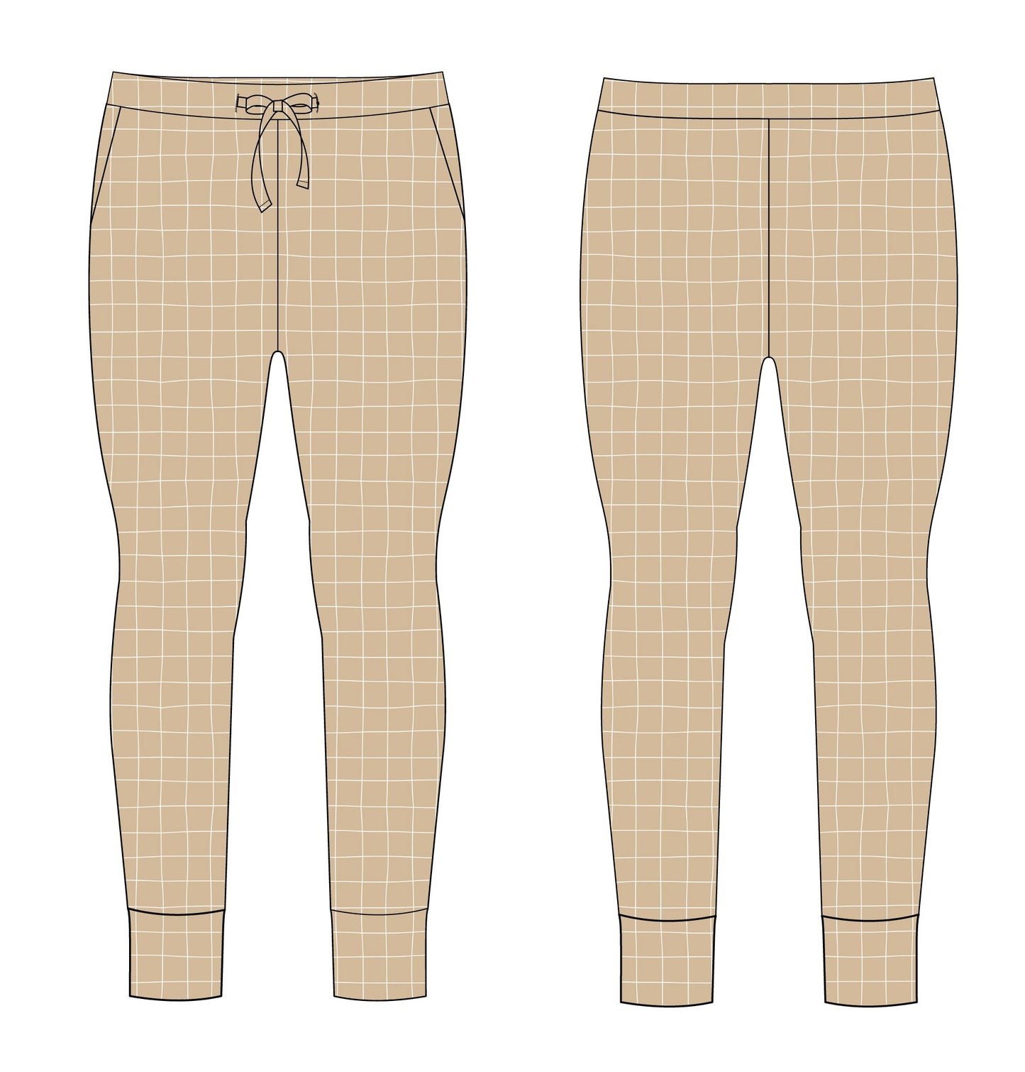 Cinnamon Cider Grid - Women's Jogger