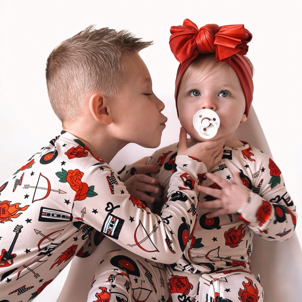 LOVE ON FIRE TWO PIECE BAMBOO JAMMIES