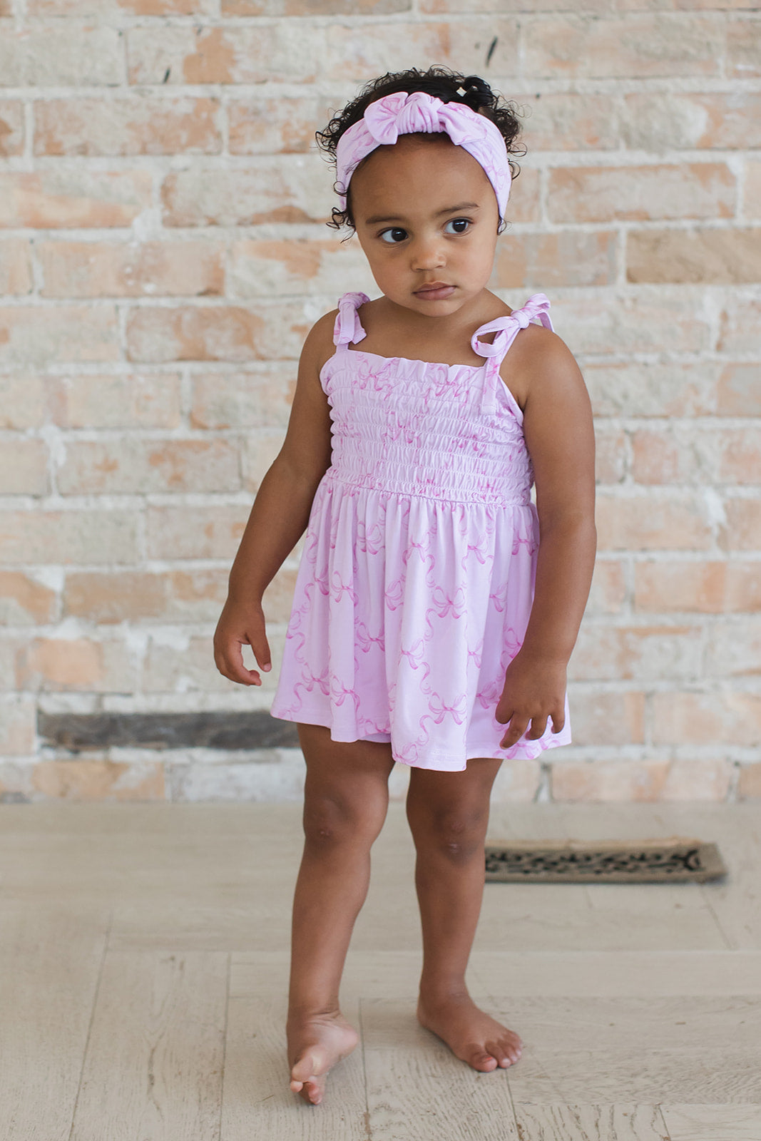 Emeryn - Smocked Diaper Dress Set