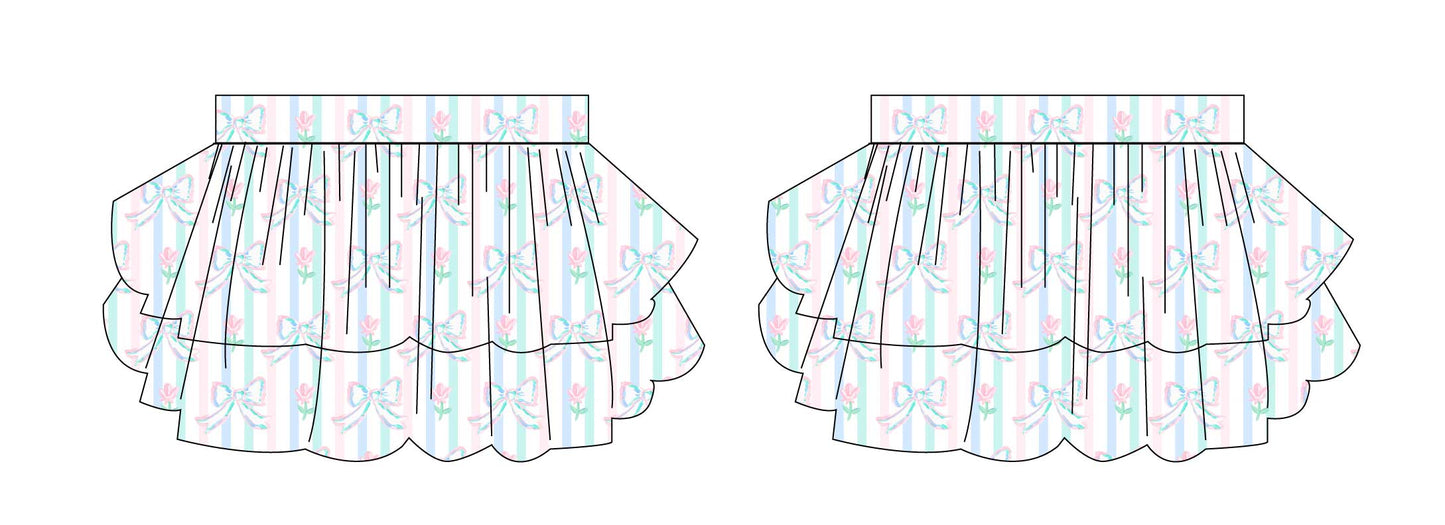 Lila - Tiered Smocked Skirt