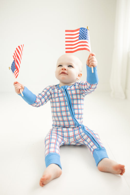 Patriotic Plaid Convertible Zippy