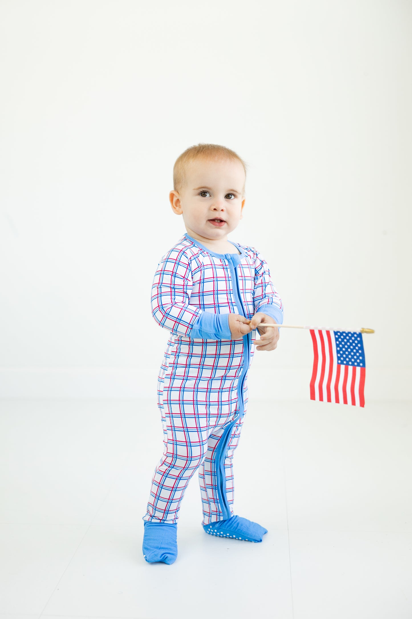 Patriotic Plaid Convertible Zippy