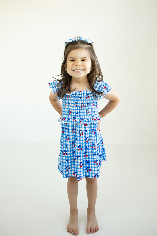 Sweet Freedom Smocked Twirl Dress