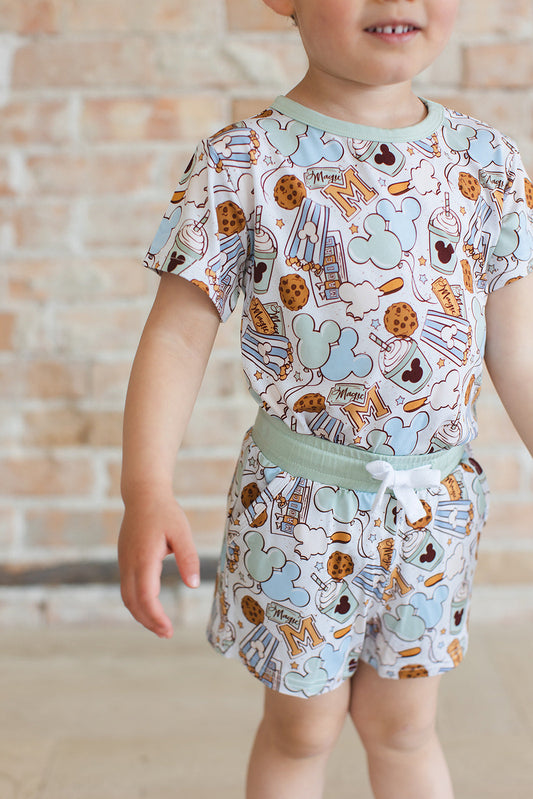 Snacks (GREEN) - Pocket Short Set