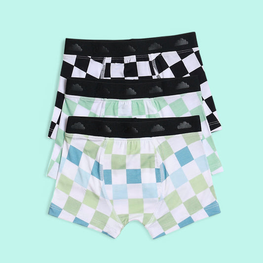 HIGH TIDE CHECKERS DREAM BOY'S BOXER BRIEF SET