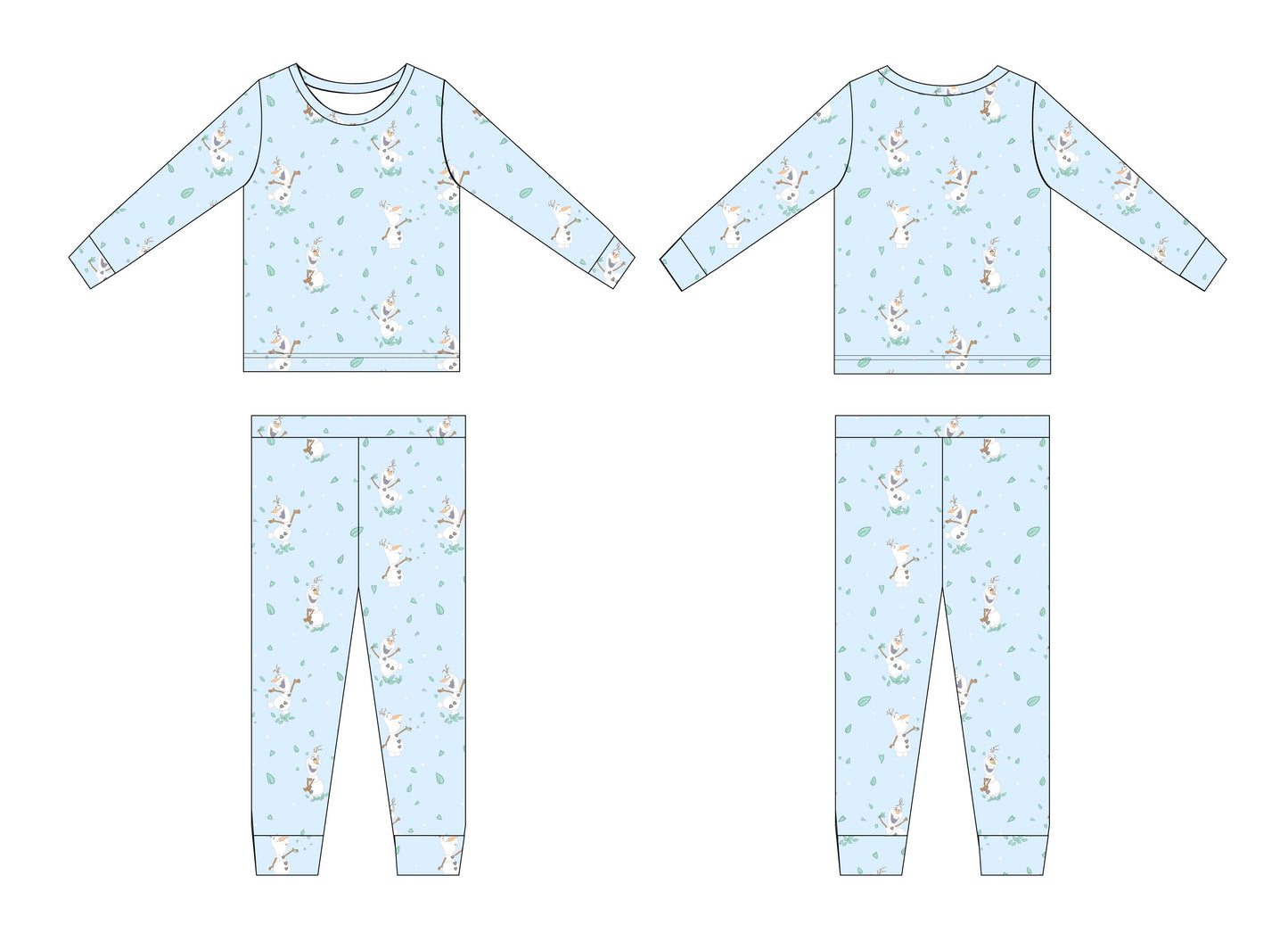 Blue Flurry (ribbed) - Set