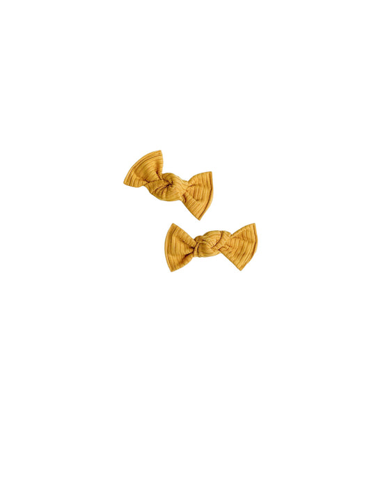 Honey Ribbed Knot Bow