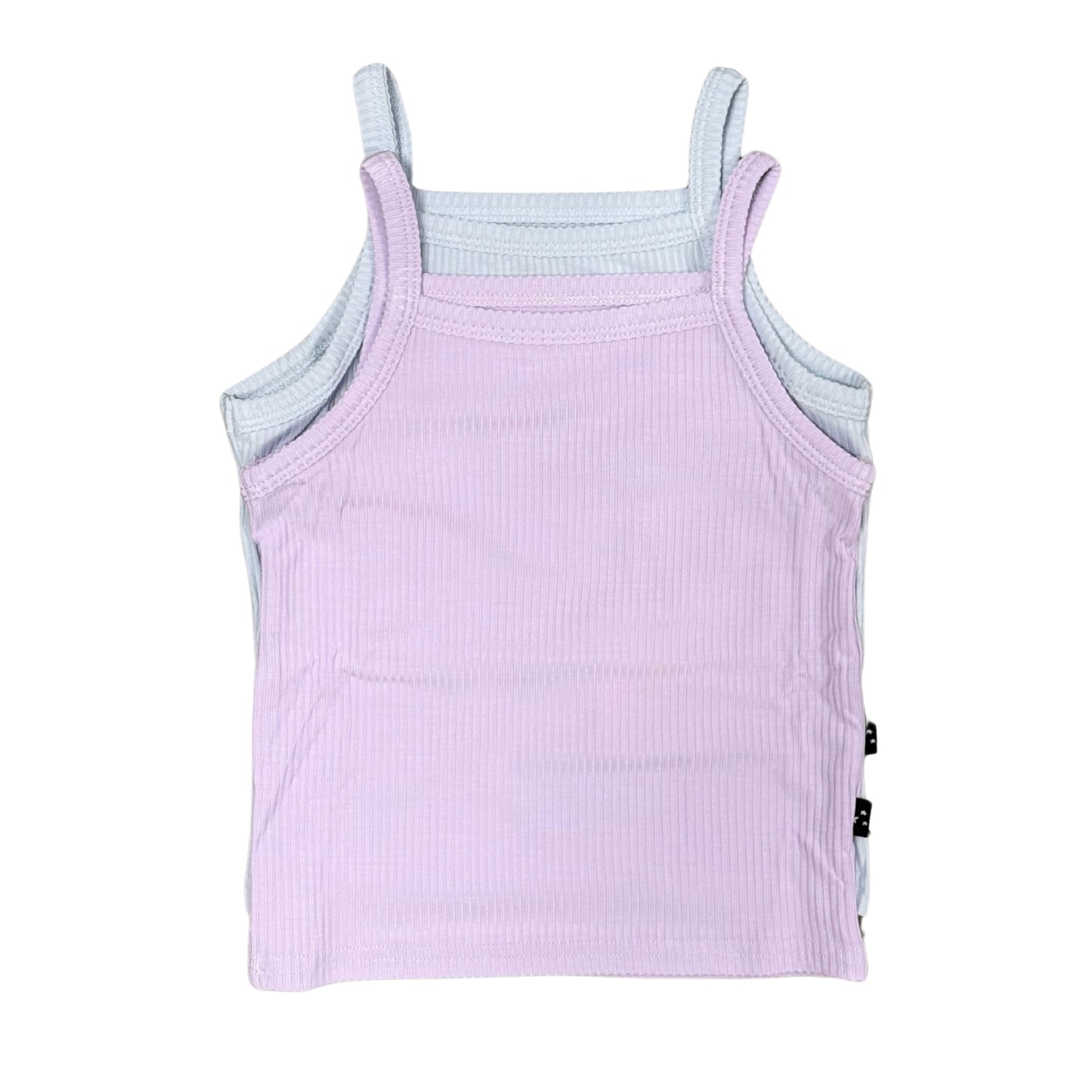 Hydrangea + Baby Blue (ribbed) - Bamboo Tank Set