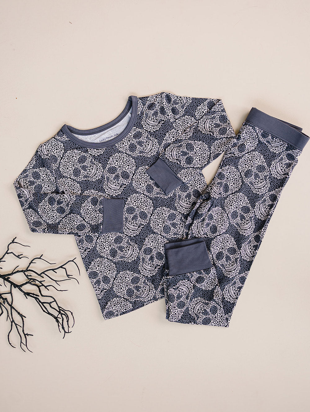 Bamboo Two Piece Set | Leopard Skull