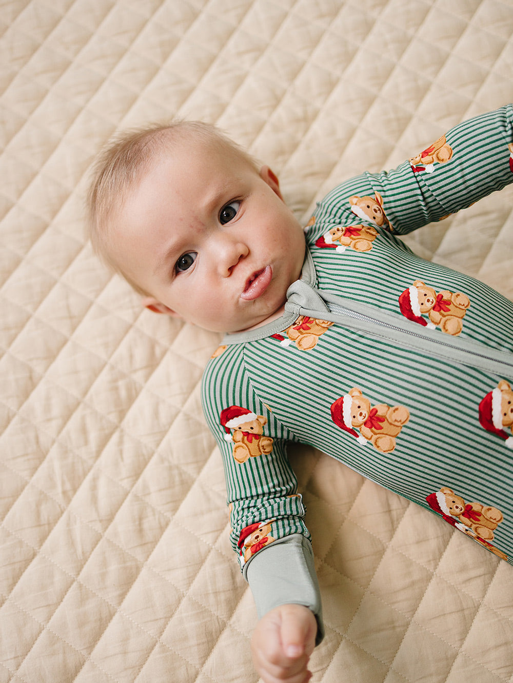 Bamboo Zip Romper | Merry Bear