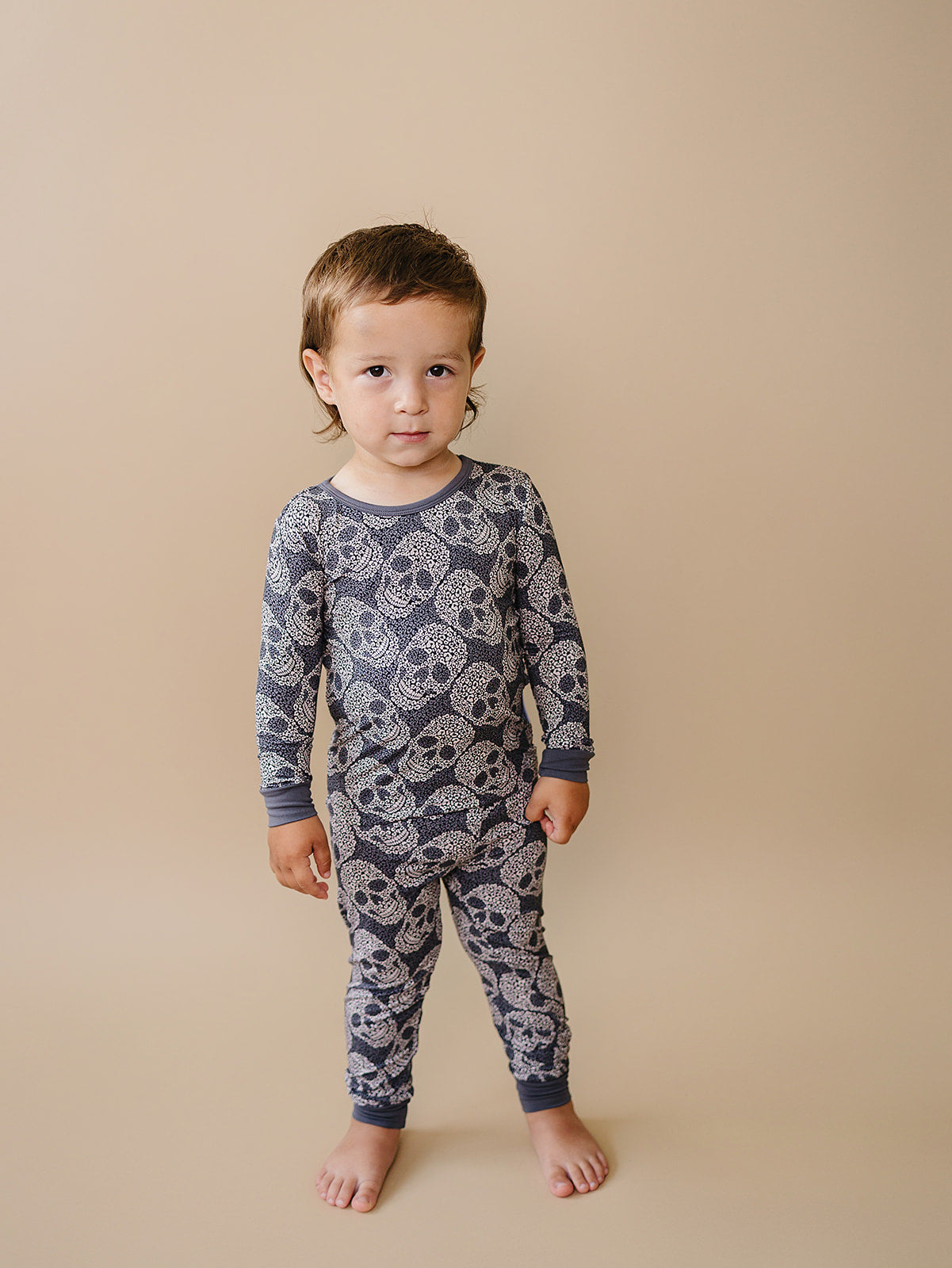 Bamboo Two Piece Set | Leopard Skull