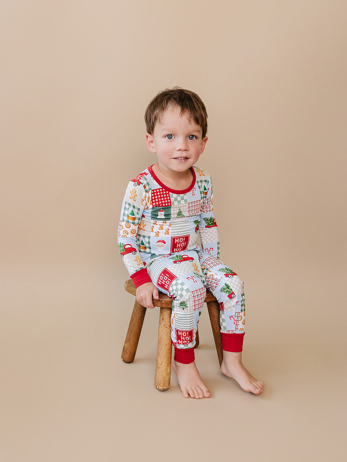 Bamboo Two Piece Set | Christmas Patchwork