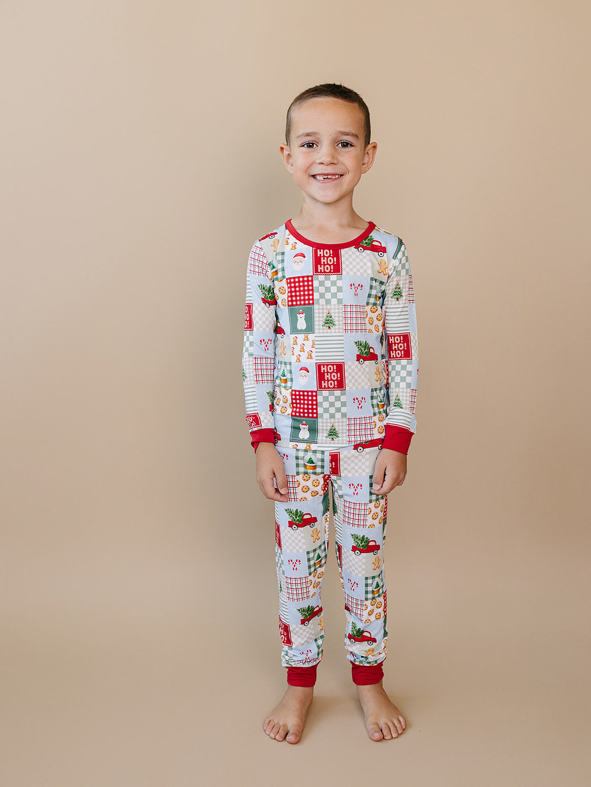 Bamboo Two Piece Set | Christmas Patchwork