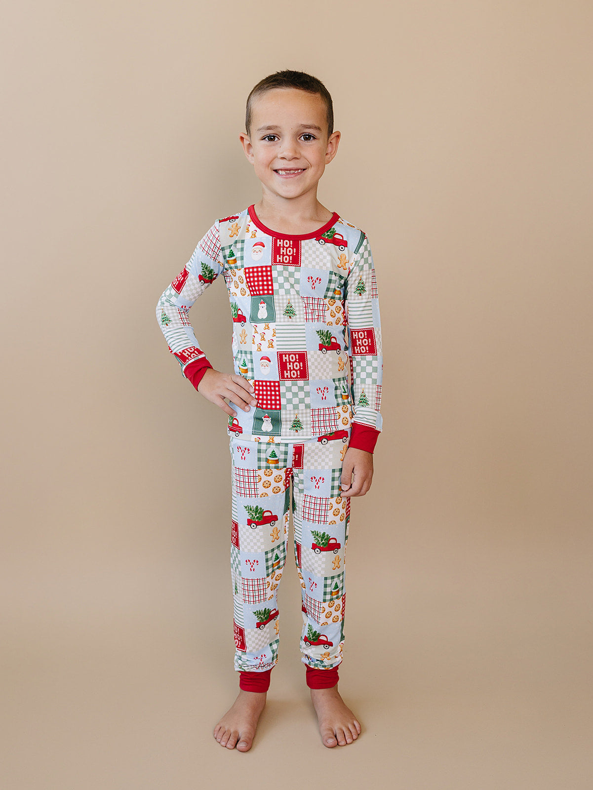 Bamboo Two Piece Set | Christmas Patchwork